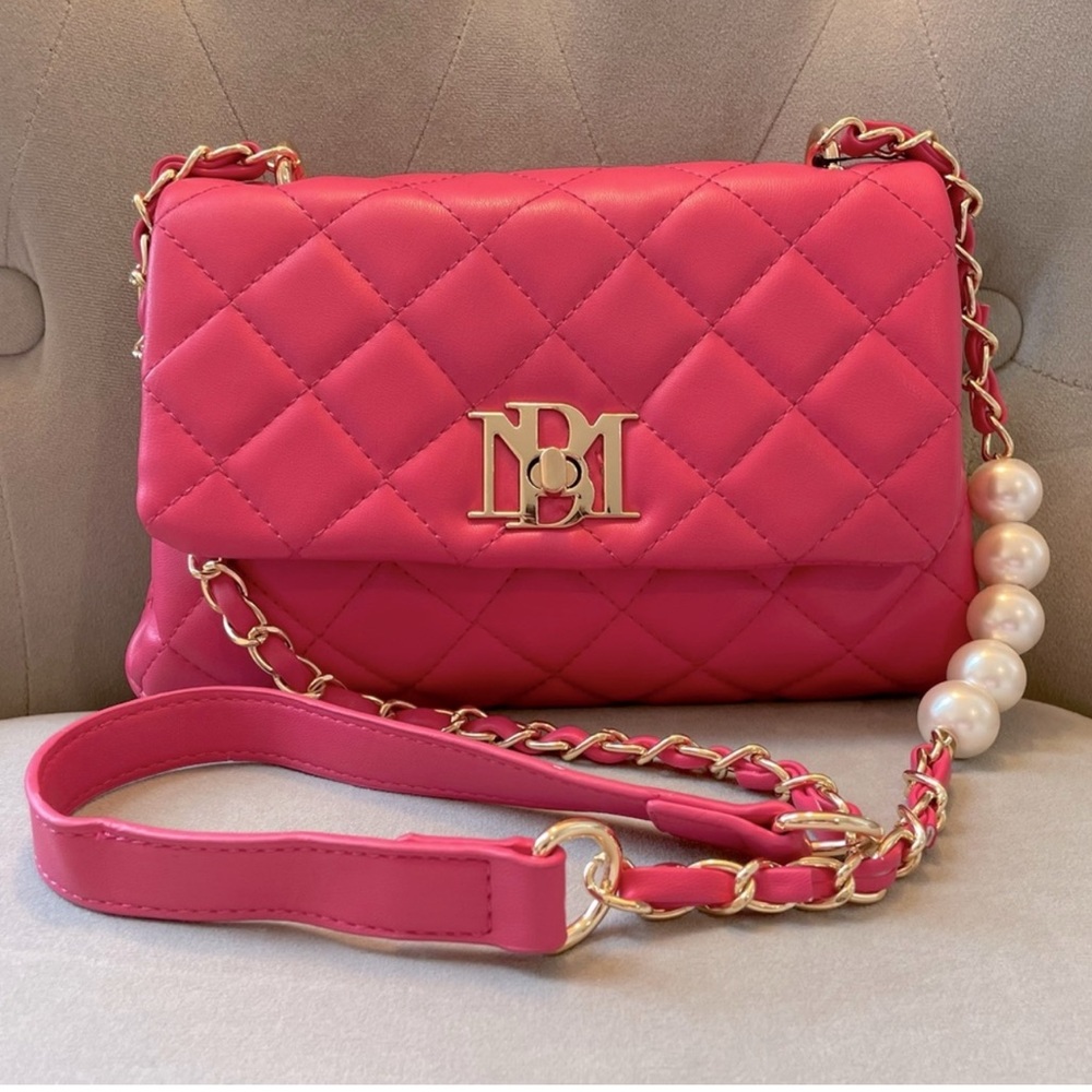 Hot Pink Badgley Mischka with Pearl detail- make an offer!